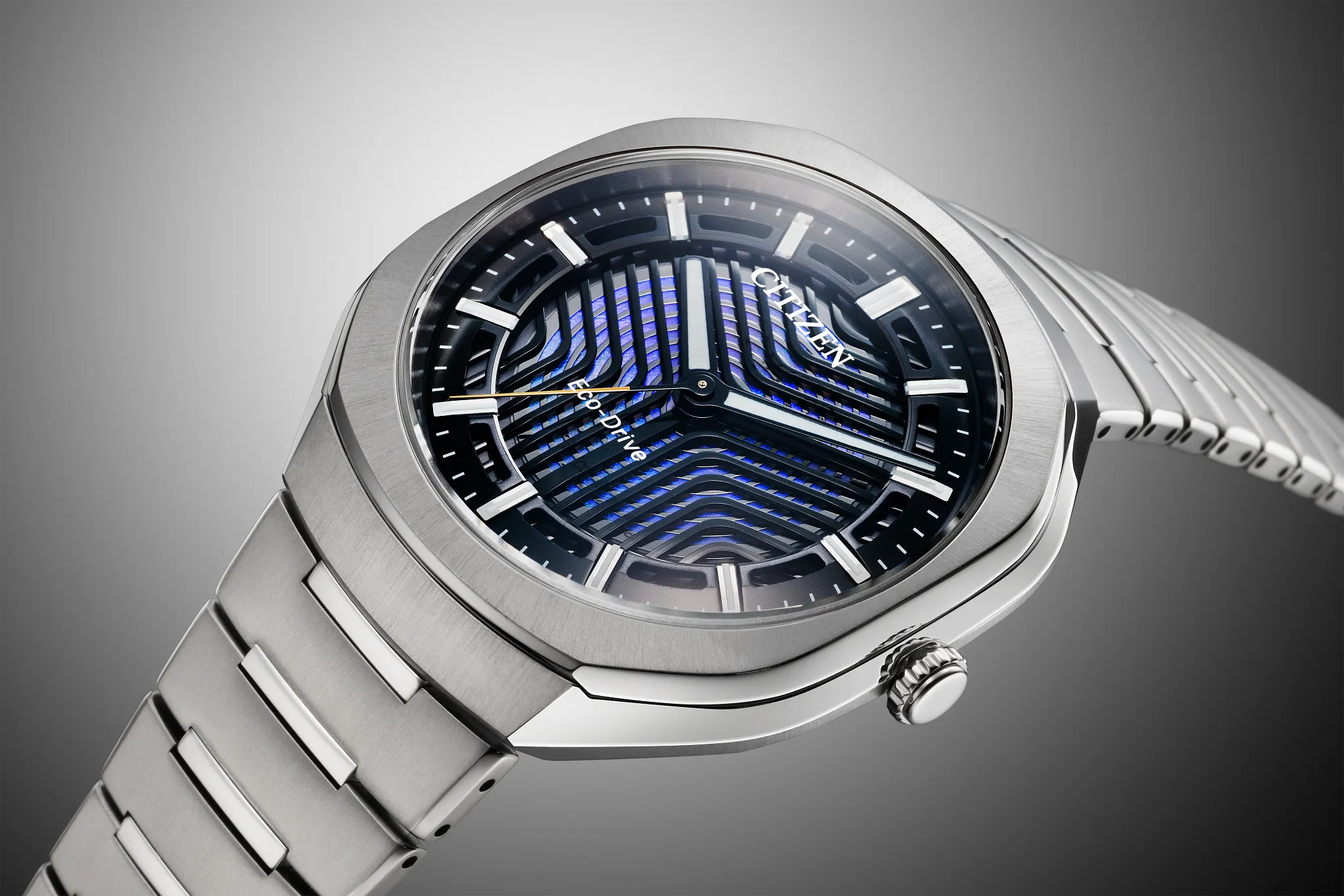 Eco-Drive PHOTON Black Dial Super Titanium Bracelet BJ6560-53W